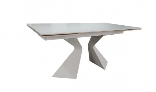 Стол раскладной INI- LAURA CERAMIC 160(240)*90 белый мат/ белый