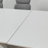 Стол раскладной INI- LAURA CERAMIC 160(240)*90 белый мат/ белый