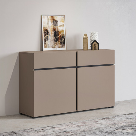 Комод на 2 двери и 2 ящика Helvetia CROSS 24CWMY45 (конго -черный)