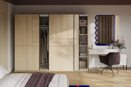 Шкаф-купе Helvetia CUBE 24LGOF69 (Дуб Линдберга)