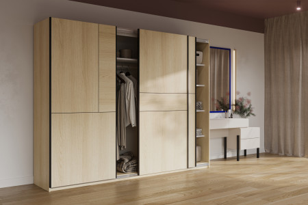 Шкаф-купе Helvetia CUBE 24LGOF69 (Дуб Линдберга)