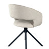 Стул обеденный с автоповоротом HOLLY Perfect (бежевый/черный)