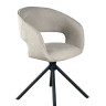 Стул обеденный с автоповоротом HOLLY Perfect (бежевый/черный)