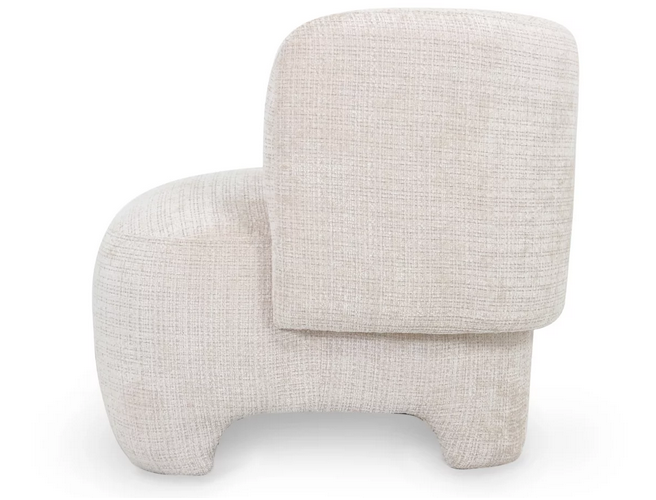 Кресло CRV- Evan Vanilla charm velvet,светло-бежевый