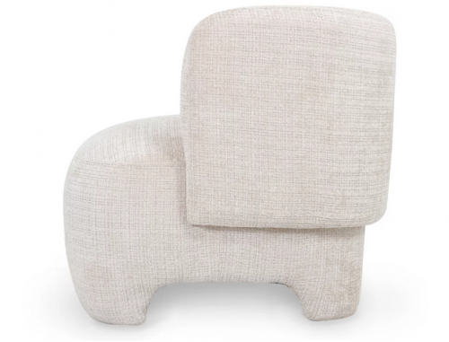 Кресло CRV- Evan Vanilla charm velvet,светло-бежевый