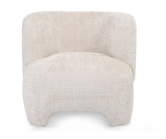 Кресло CRV- Evan Vanilla charm velvet,светло-бежевый