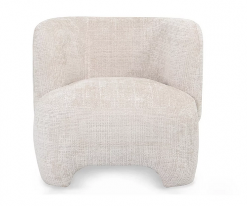 Кресло CRV- Evan Vanilla charm velvet,светло-бежевый