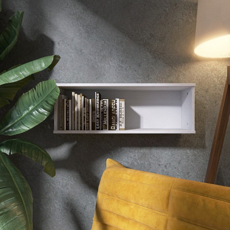 Полка навесная для гостиной EVR- Лайт ПЛН-2 белый(нимфея альба)