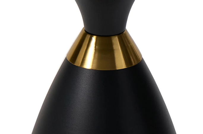 Стол кофейный CRV- Noemi, Arctic ice top black base 50*50 см