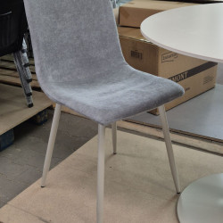 Стул INI- TERA серый, светло-серый тк./ кашемир каркас  