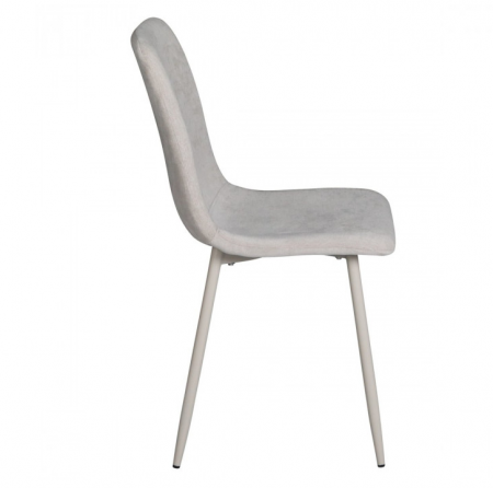 Стул INI- TERA серый, светло-серый тк./ кашемир каркас  