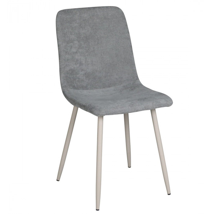 Стул INI- TERA серый, светло-серый тк./ кашемир каркас  