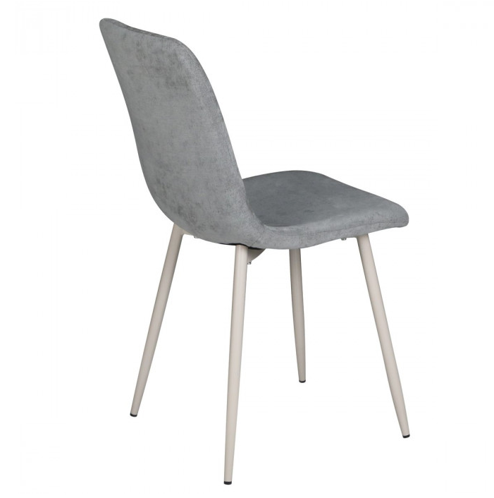Стул INI- TERA серый, светло-серый тк./ кашемир каркас  