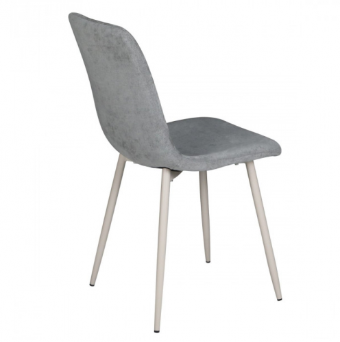 Стул INI- TERA серый, светло-серый тк./ кашемир каркас  