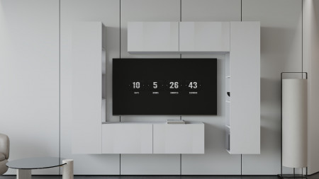 Гостиная (тумба верх/низ + пенал левый/правый) ViA- ВТ-1