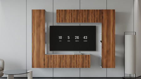 Гостиная (тумба верх/низ + пенал левый/правый) ViA- ВТ-1