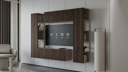 Гостиная (тумба верх/низ + пенал левый/правый) ViA- ВТ-1