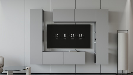 Гостиная (тумба верх/низ + пенал левый/правый) ViA- ВТ-1