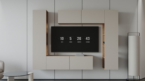 Гостиная (тумба верх/низ + пенал левый/правый) ViA- ВТ-1