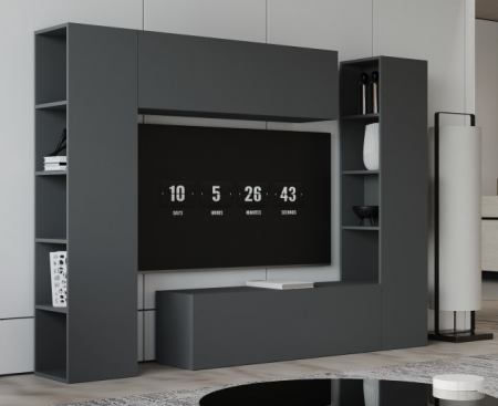 Гостиная (тумба верх/низ + пенал левый/правый) ViA- ВТ-1