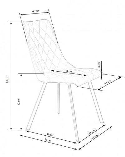 Стул HALMAR K-450 пепельный