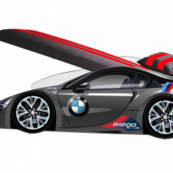 Кровать машина VRN- ELIT BMW E-1 (графит)