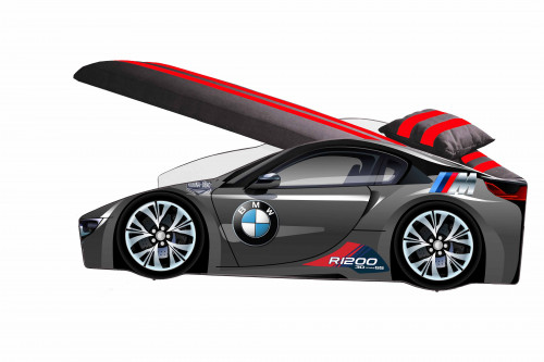 Кровать машина VRN- BMW  E-1, серии «Элит» (графит)