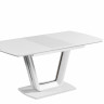 Стол обеденный IMP- Asti светло-серый, МДФ + стекло, 120 см