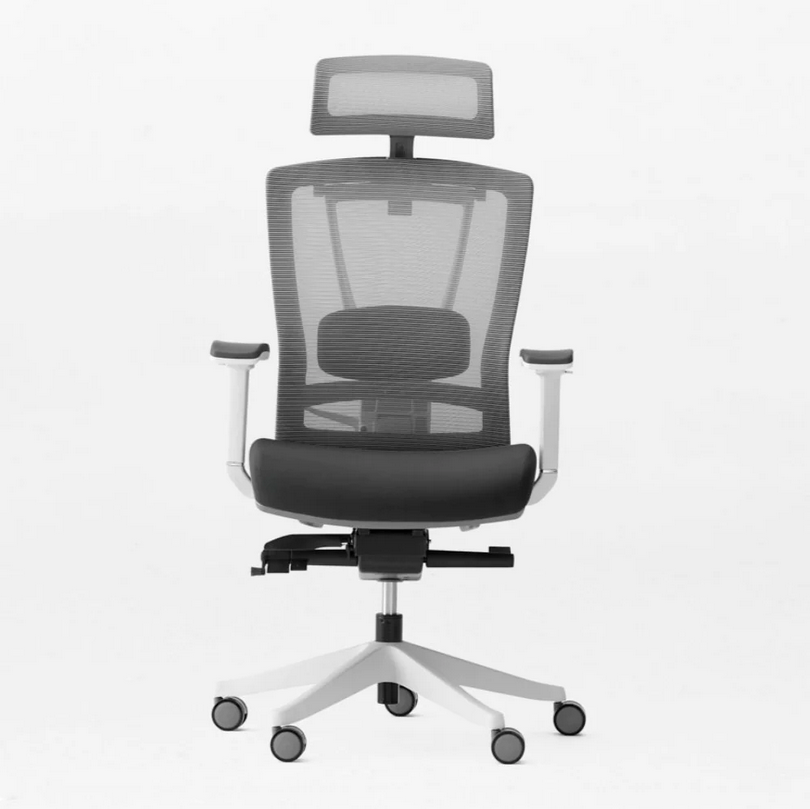 Крісло керівника LUX- ERGO CHAIR 2 WHITE/ BLACK ергономічне