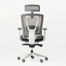 Крісло керівника LUX- ERGO CHAIR 2 WHITE/ BLACK ергономічне