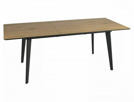 Раскладной обеденный стол SIGNAL Rene дуб/ серый