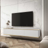 Тумба под ТВ навесная Perfect Home Оро / Oro RTV175 3-дверная Белый
