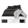 IDEA Многофункциональная кровать 140x190/200 CHICAGO жемчужно-белая