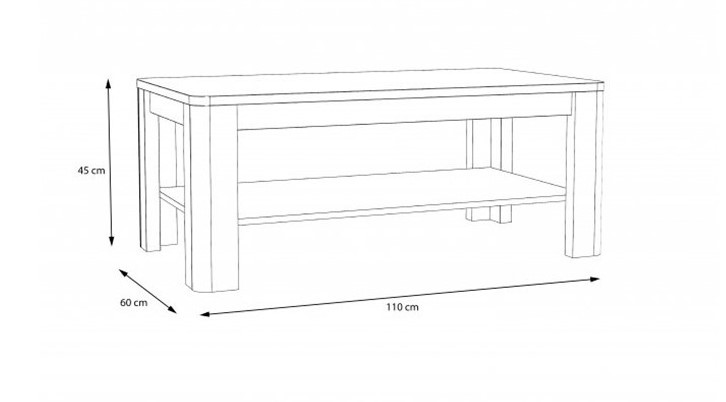 Стол журнальный Forte TULUZA FLOT12 (белый глянец)