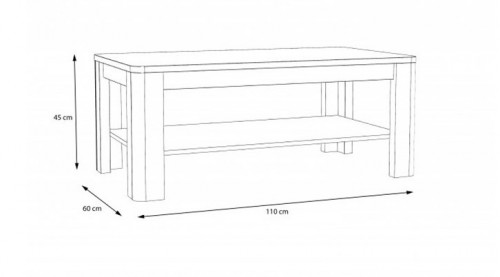 Стол журнальный Forte TULUZA FLOT12 (белый глянец)