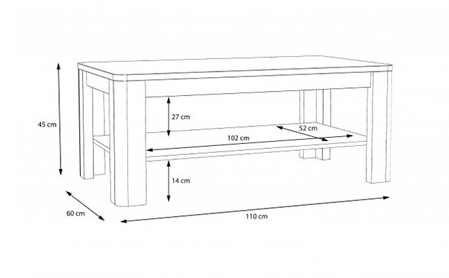 Стол журнальный Forte TULUZA FLOT12 (белый глянец)