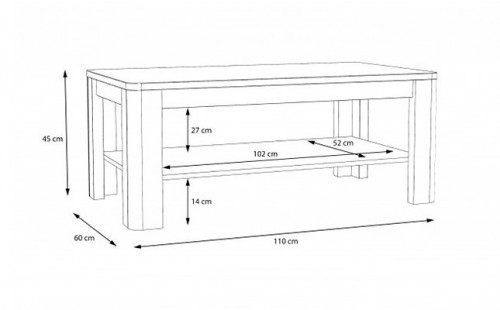 Стол журнальный Forte TULUZA FLOT12 (белый глянец)