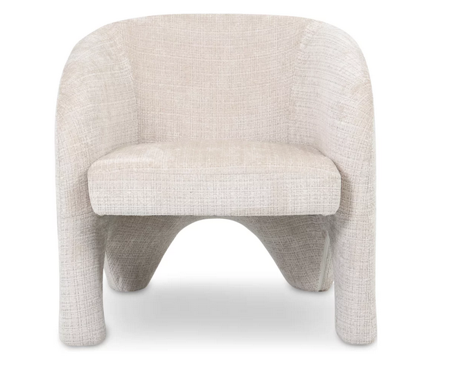 Кресло CRV- Halo Vanilla charm velvet,светло-бежевый