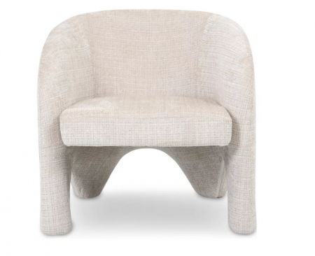 Кресло CRV- Halo Vanilla charm velvet,светло-бежевый