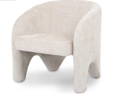 Кресло CRV- Halo Vanilla charm velvet,светло-бежевый