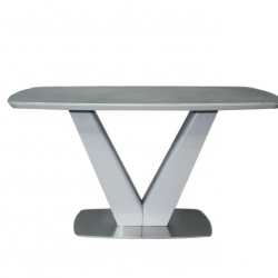 Стол обеденный модерн premium  Evro- California T7242 Light Grey Satin 140*80*76 