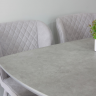 Стол обеденный модерн premium  Evro- California T7242 Light Grey Satin 140*80*76 