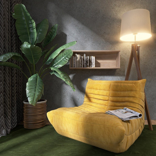 Полка навесная для гостиной EVR- Лайт ПЛН-2 дуб Сонома