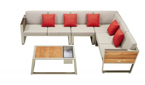 Угловой комплект для отдыха Higold York (серый) 2017320