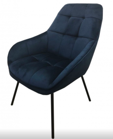 Кресло лаунж CON- MORGAN (Морган) ткань глубокий синий