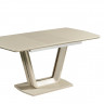 Стол обеденный IMP- Asti капучино, МДФ + стекло, 120 см