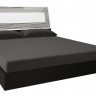 Кровать MRK- Виола Глянец белый+мат черный 1,8х2,0