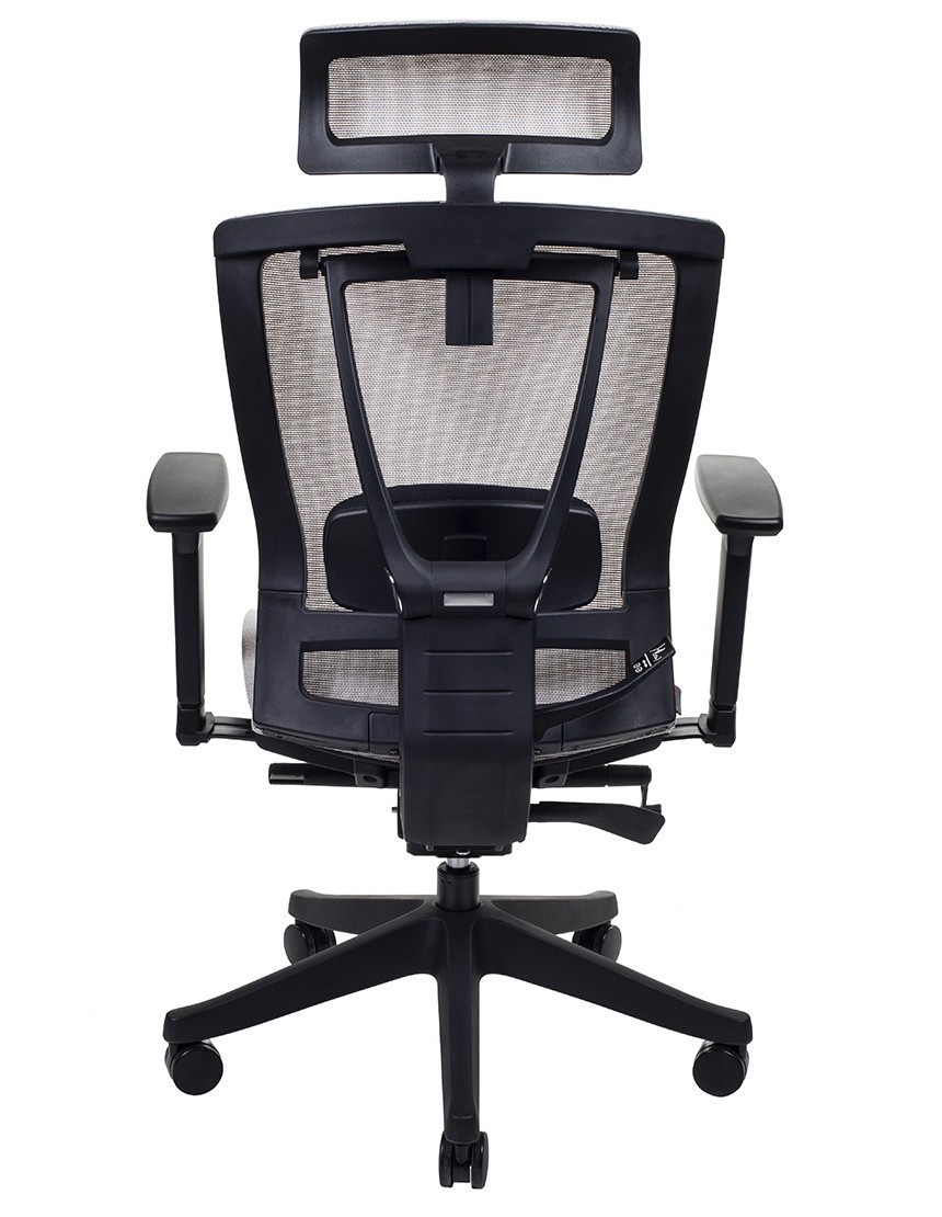 Крісло керівника LUX- ERGO CHAIR 2 MESH BLACK/ BEIGE ергономічне