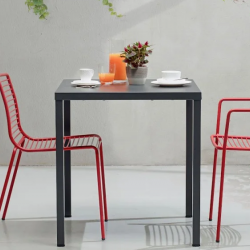 Стол из оцинкованной стали VLL- SCAB SUMMER 80х80 см