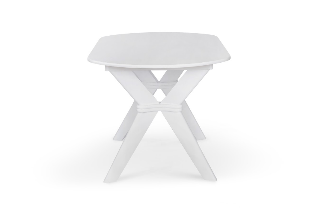 Стол обеденный раскладной BIO- Брайтон Белый (Ультра) 